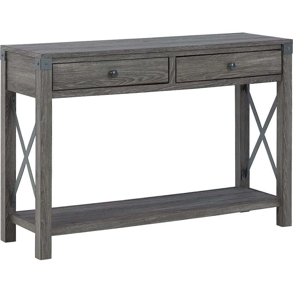 freedan grayish brown oc sofa table t   