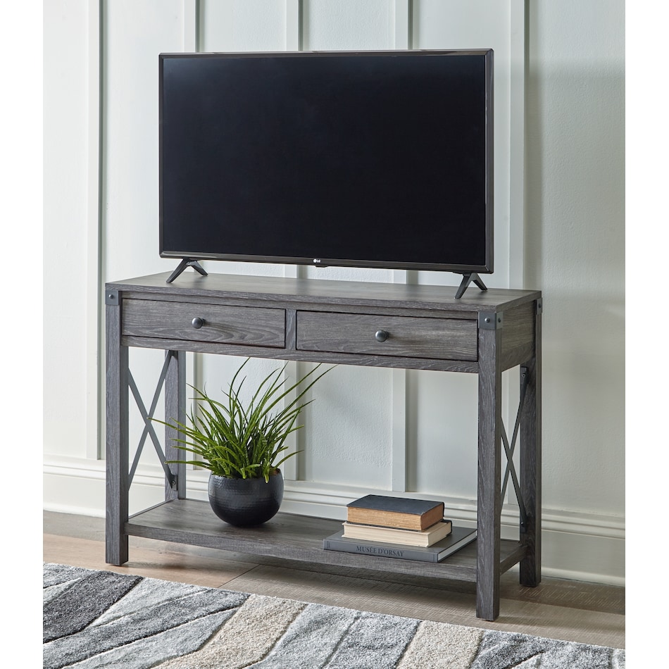 freedan grayish brown oc sofa table t   