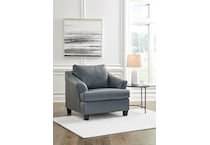 genoa living room steel gray st stationary leather chair   