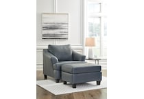 genoa living room steel gray st stationary leather chair   