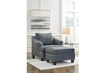 genoa living room steel gray st stationary leather ottoman   