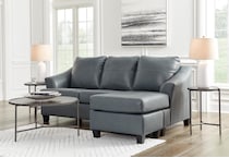 genoa living room steel gray st stationary leather sofa   