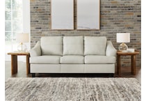 genoa living room white st stationary leather sleeper   