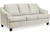 genoa living room white st stationary leather sleeper   