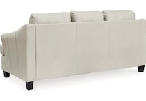 genoa living room white st stationary leather sleeper   