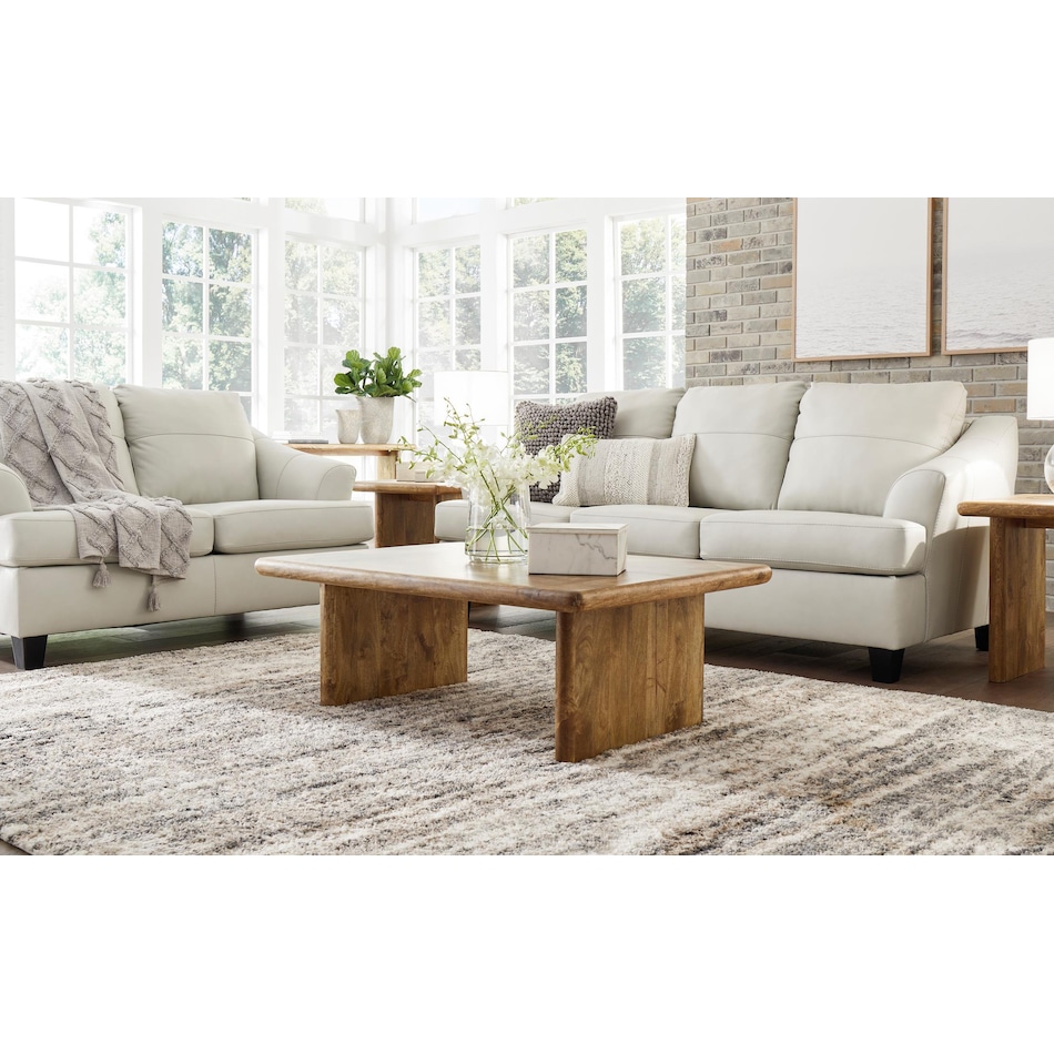 genoa living room white st stationary leather sleeper   