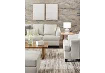 genoa living room white st stationary leather sleeper   