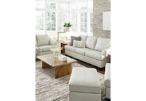 genoa living room white st stationary leather sleeper   