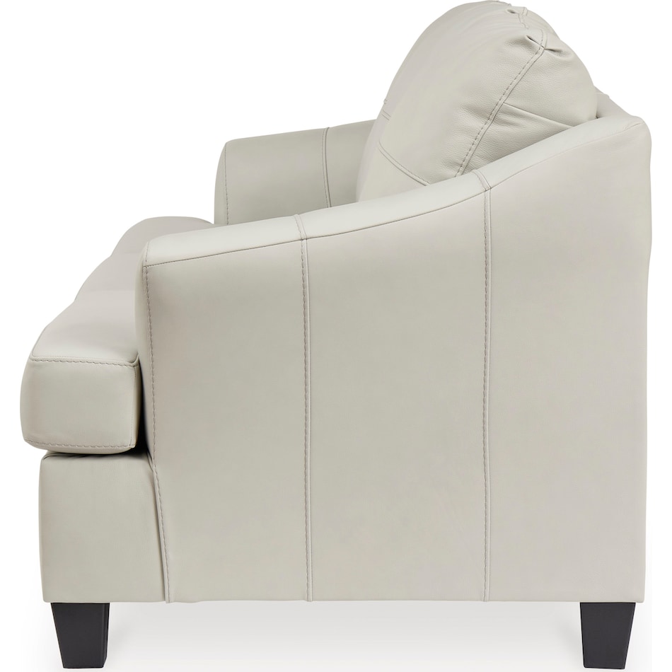 genoa living room white st stationary leather sleeper   