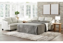 genoa living room white st stationary leather sleeper   