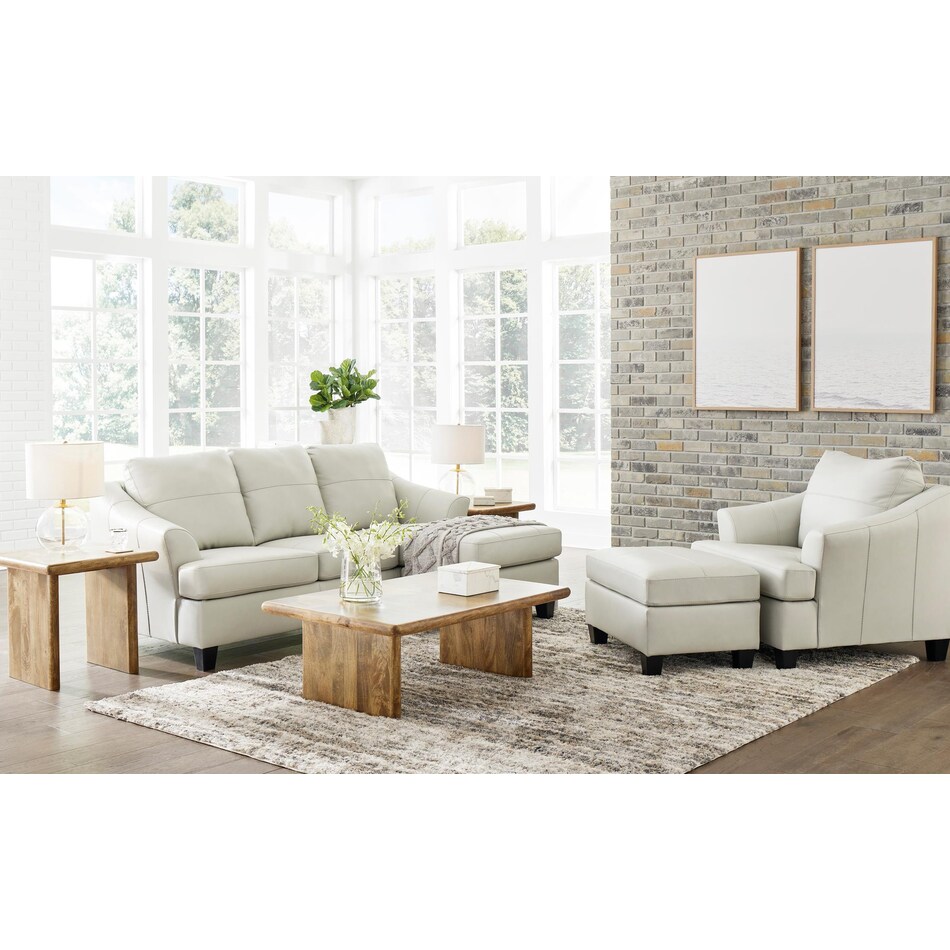 genoa living room white st stationary leather sofa   