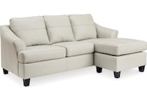 genoa living room white st stationary leather sofa   