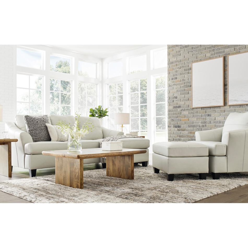 genoa living room white st stationary leather sofa   