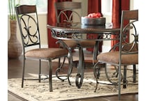 glambrey brown dining table d   