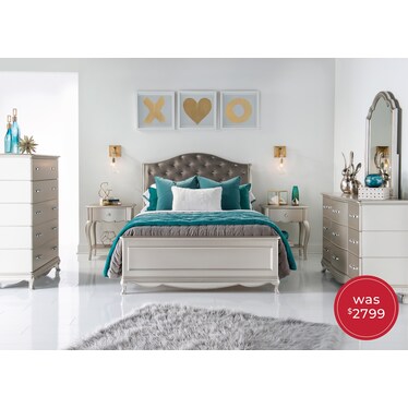 Glimmer 4-Piece Full Bedroom Set