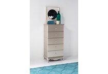 glimmer youth bedroom silver lingerie chest   
