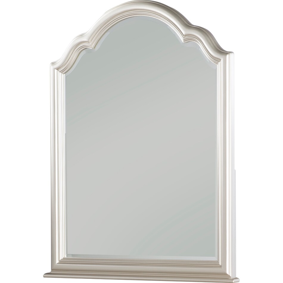 glimmer youth bedroom silver mirror   