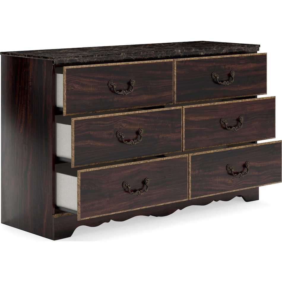 glosmount two tone brown br master dresser b   