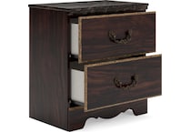 glosmount two tone brown br master nightstand b   