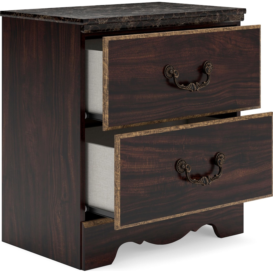 glosmount two tone brown br master nightstand b   