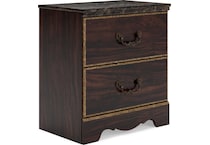 glosmount two tone brown br master nightstand b   