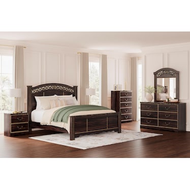 Glosmount Queen Poster Bed