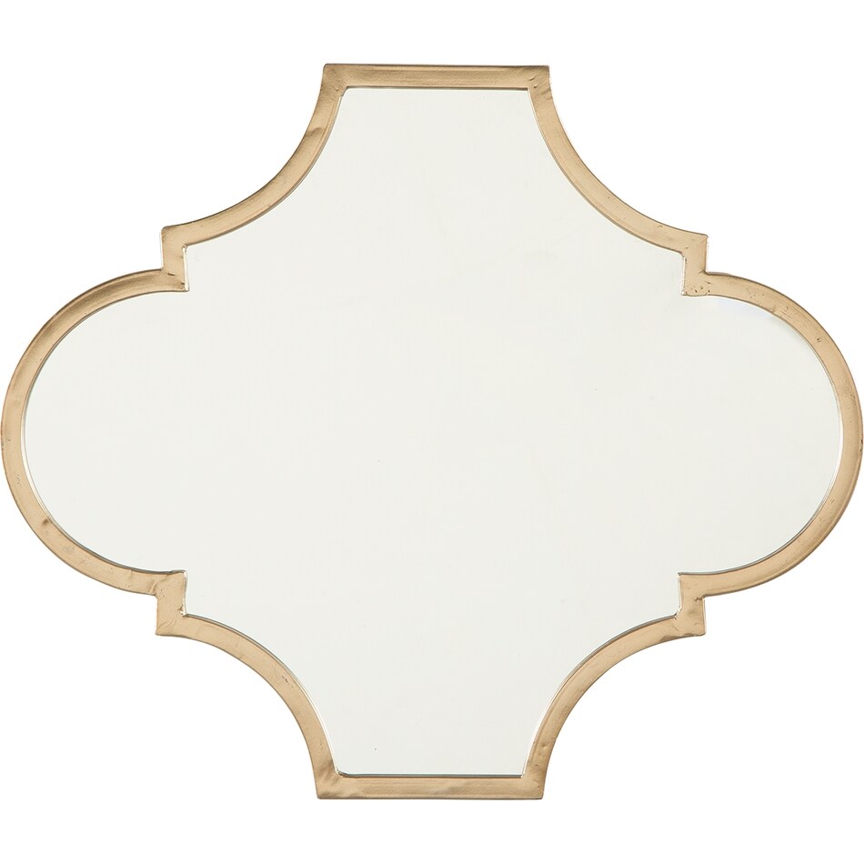gold accent mirror a  