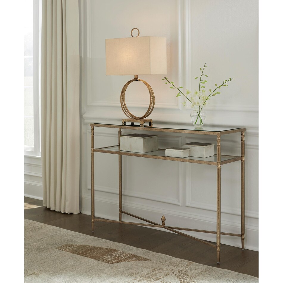 gold oc sofa table t   