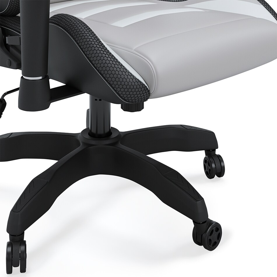 gray   white desk chair h a  