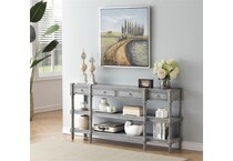 gray at wood accent piece   