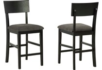 gray black bar stool d   