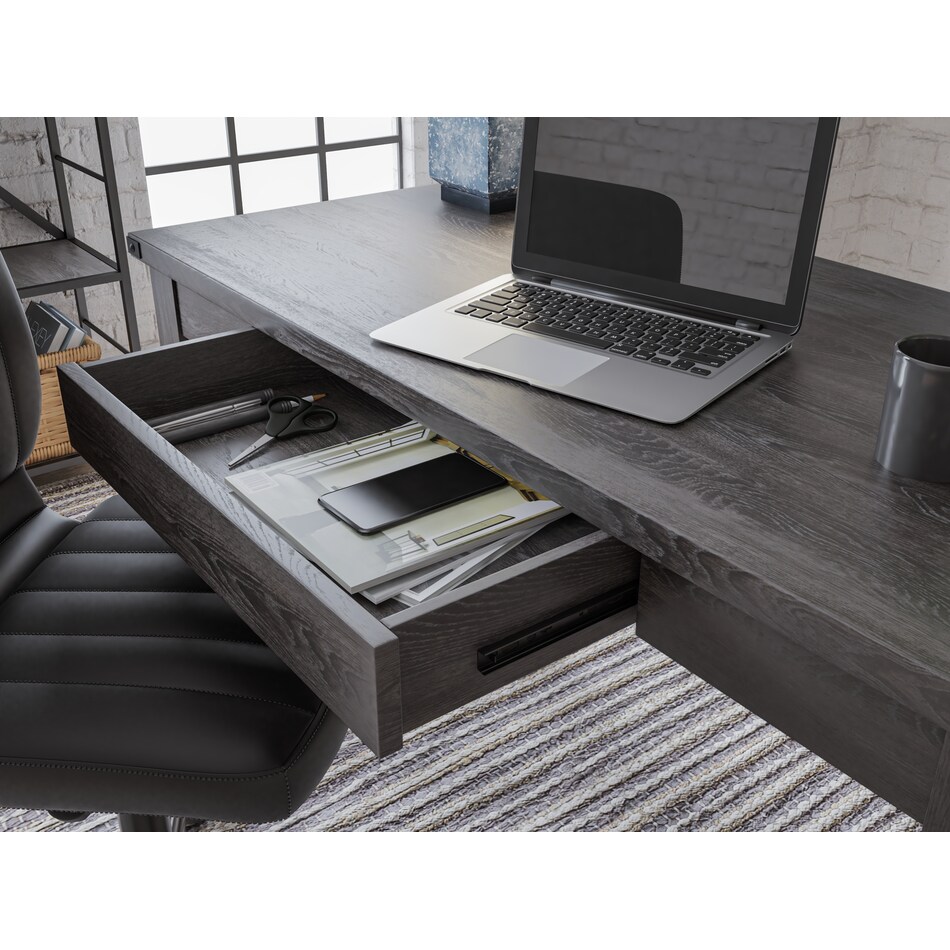 gray desk h   