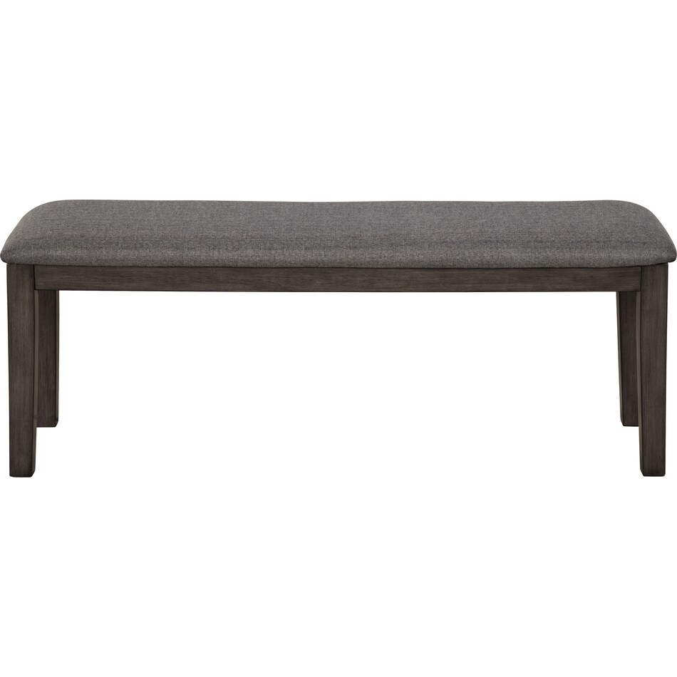 gray dining bench d   
