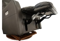 gray mt leather recliner p   