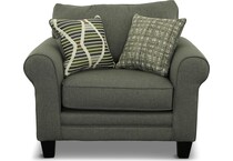 gray st stationary fabric chair   