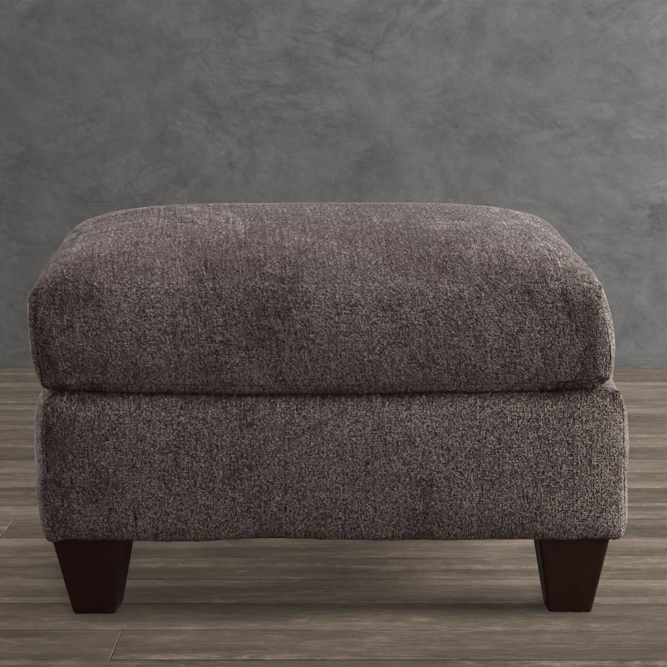 gray st stationary fabric ottoman   