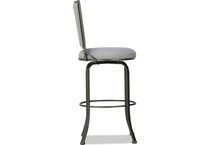 gray swivel bar stool   