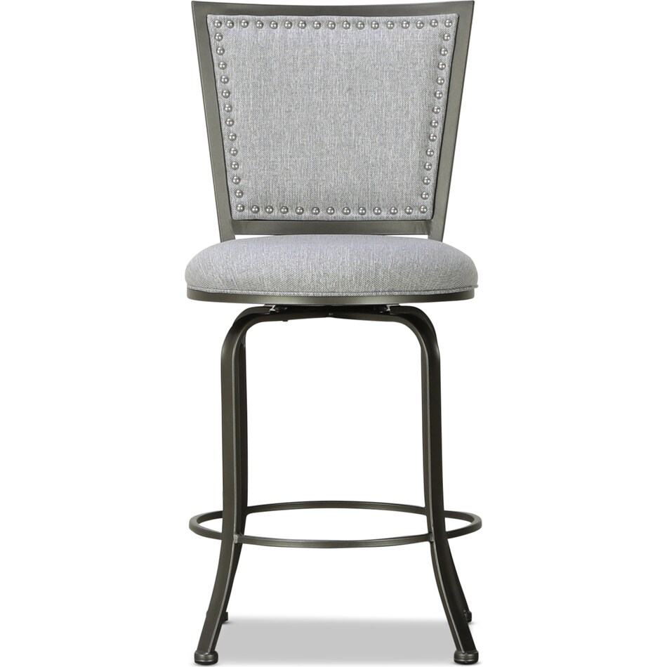 gray swivel counter stool   