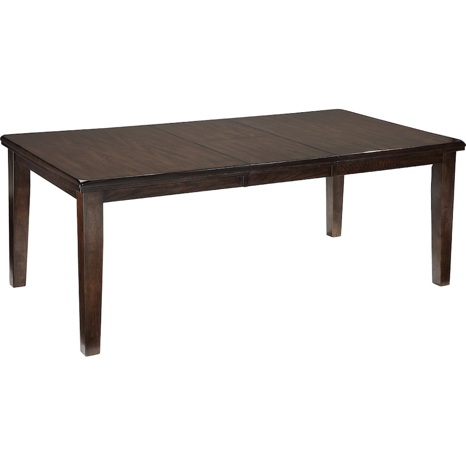 haddigan dark brown dining table d   