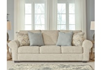 haisley ivory queen sleeper sofa   