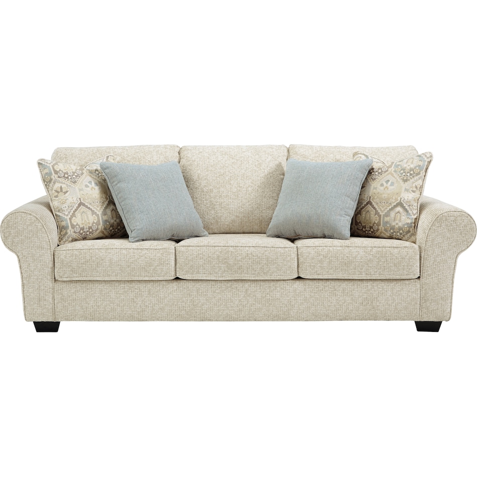 haisley ivory st stationary fabric sofa   