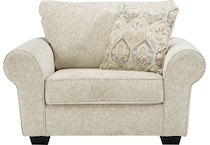 haisley ivory st stationary fabric chair   