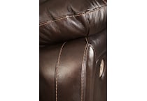 hallstrung brown power reclining sofa u  
