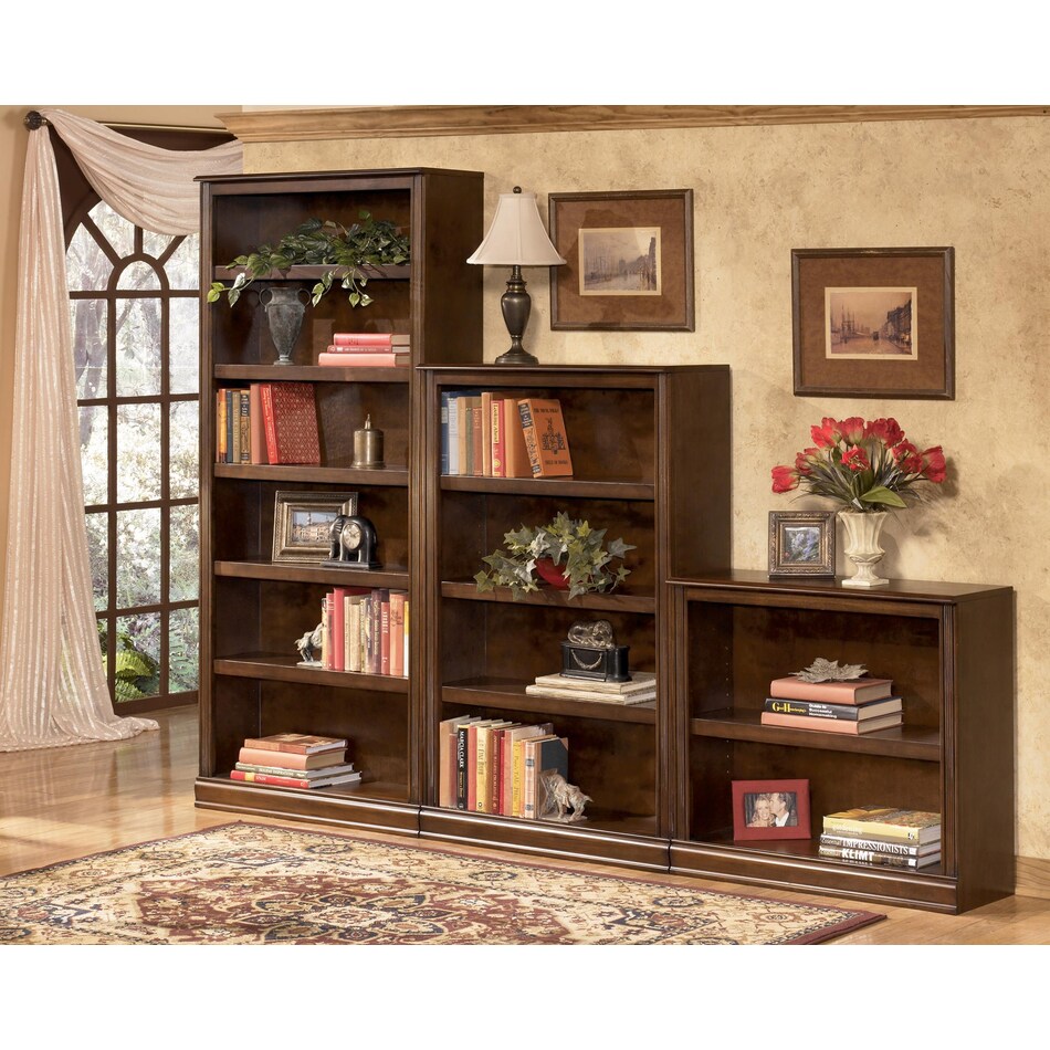 hamlyn home office brown bookcase h   