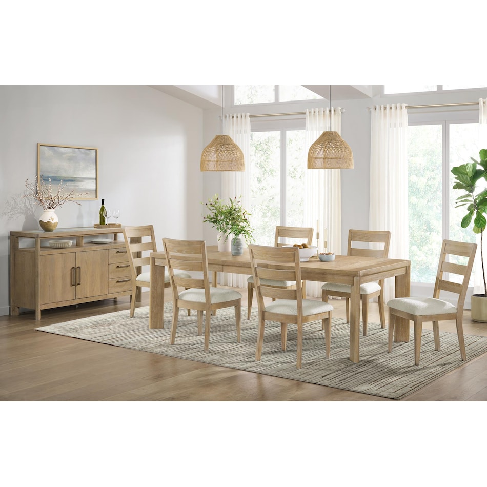 harbor dining tan dr dining table reg hgt   