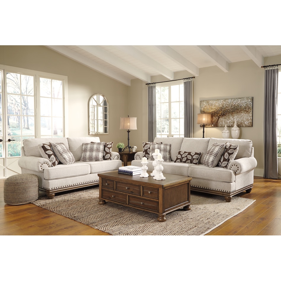 harleson wheat st stationary fabric sofa   