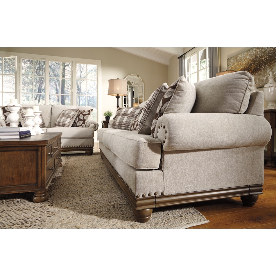 harleson wheat st stationary fabric sofa   