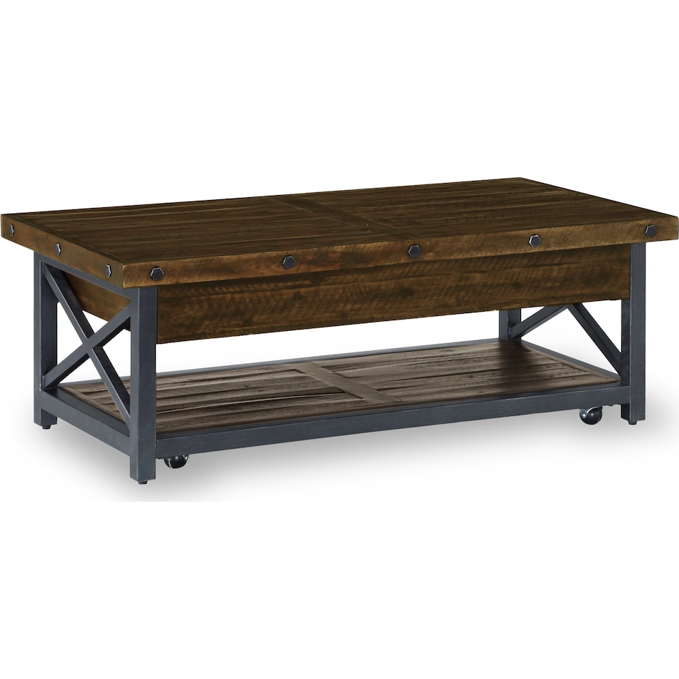 harlow dark brown oc coffee table   