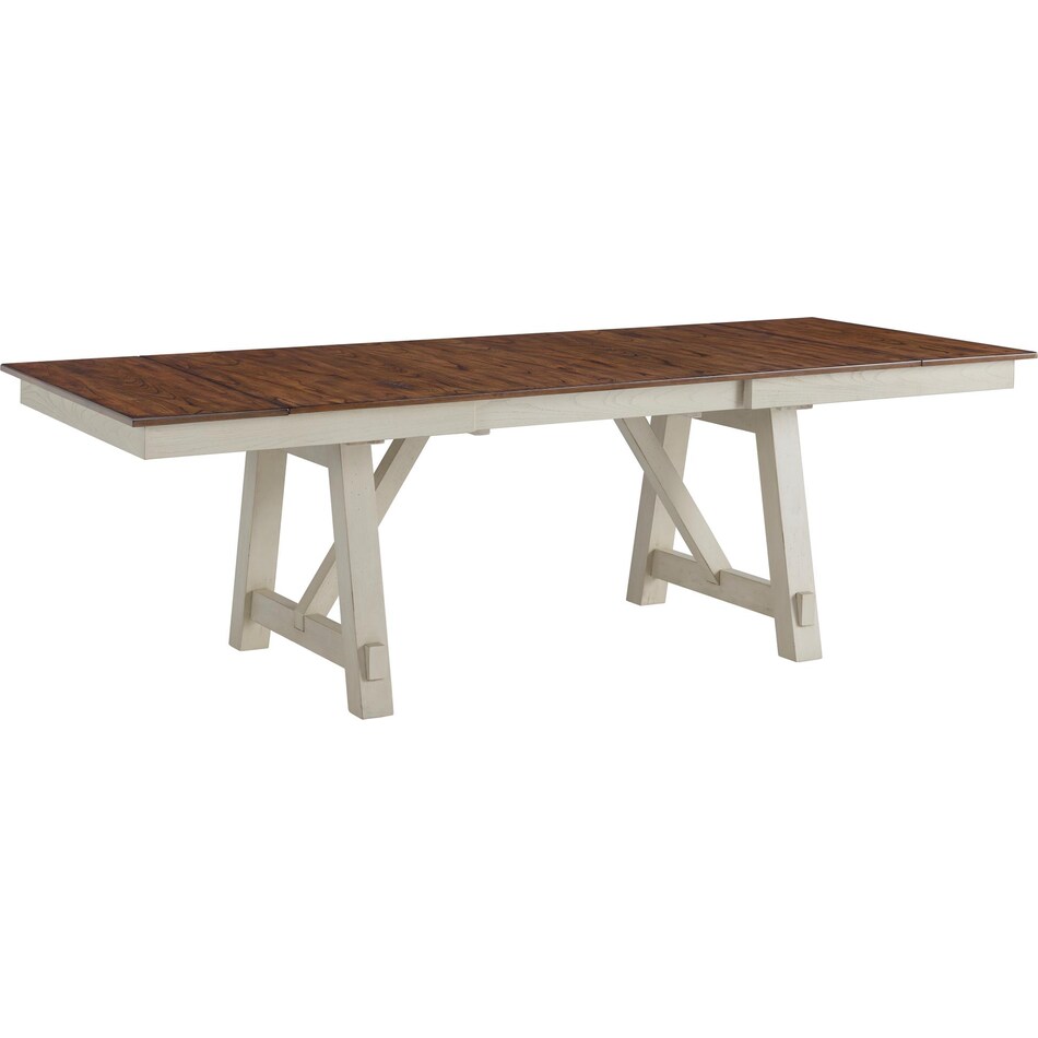 havana dining two tone dr dining table reg hgt   