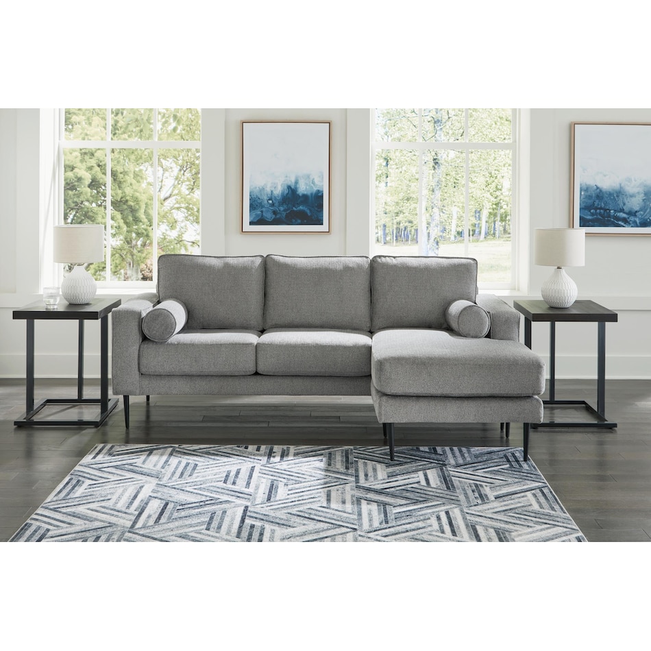 hazela charcoal living room gray   